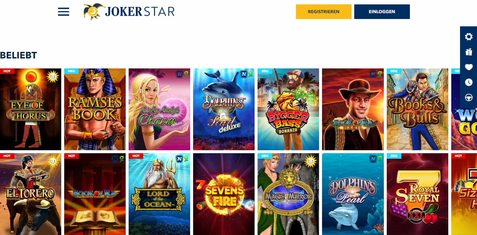 Jokerstar Casino mit schnellen Auszahlungen 