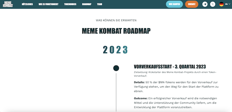 Meme Kombat Roadmap
