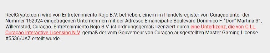 Sicherheit & ReelCrypto Lizenz