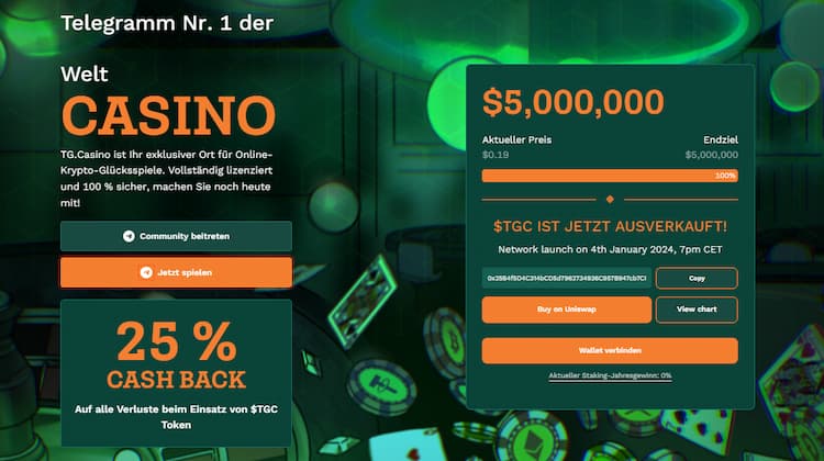 TG.Casino - Gaming Coin