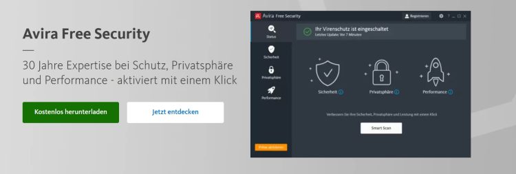Avira Antivirus gehört zu den besten Antivirus-Softwarepaketen