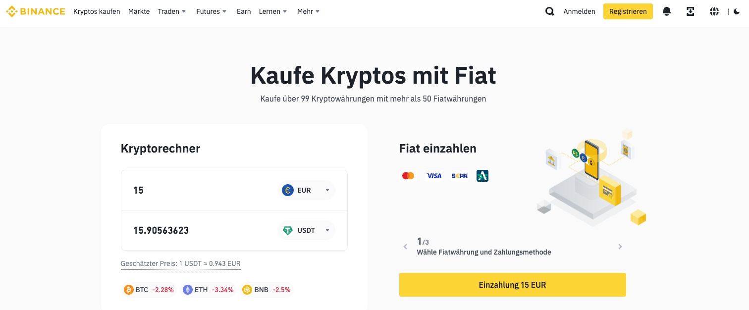 kryptos zum investieren binance