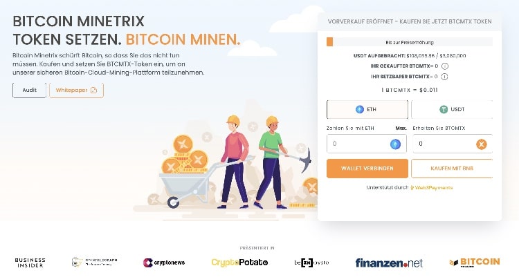 Bitcoin Minetrix Presale