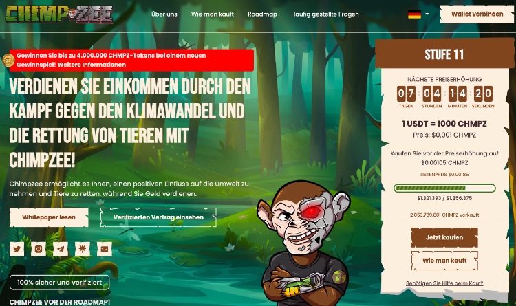 ín krypto investieren chimpzee