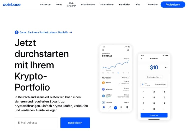 kryptos zum investieren coinbase