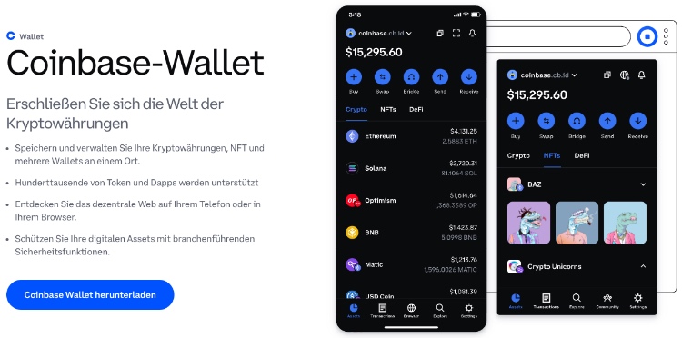 krypto wallet von coinbase