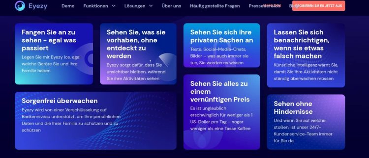 EyeZy unterscheidet sich von den Standard-Apps dadurch