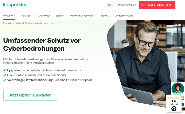 antivirus software für firmen von kaspersky