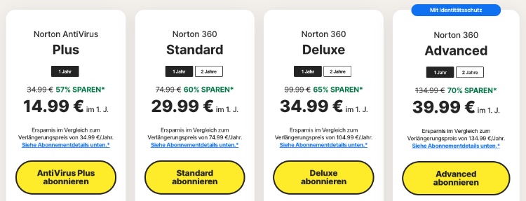 preise norton antiviren software für firmen