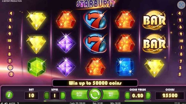 Starburst ist ein weiterer Klassiker unter den Slots und wurde von NetEnt