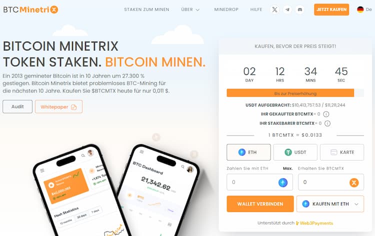Bitcoin Minetrix - Wichtigste Kryptowährung