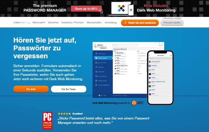 Chrome Passwort Manager - StickyPassword