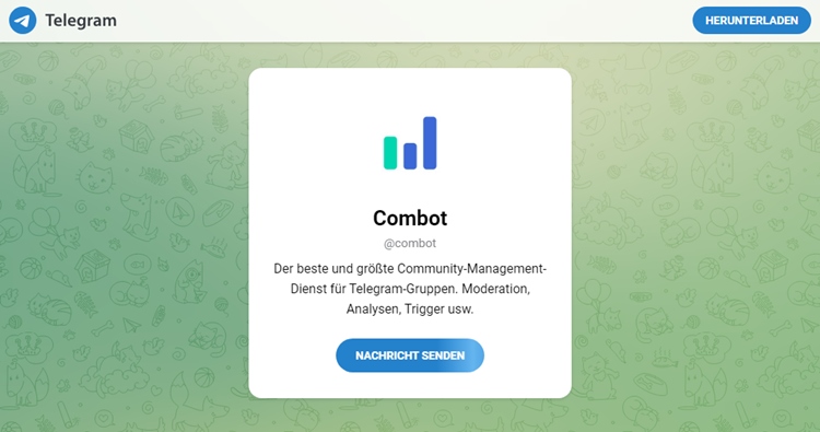 Combot - Community Moderation Bot mit Analysen, Anti-Spam und Co.