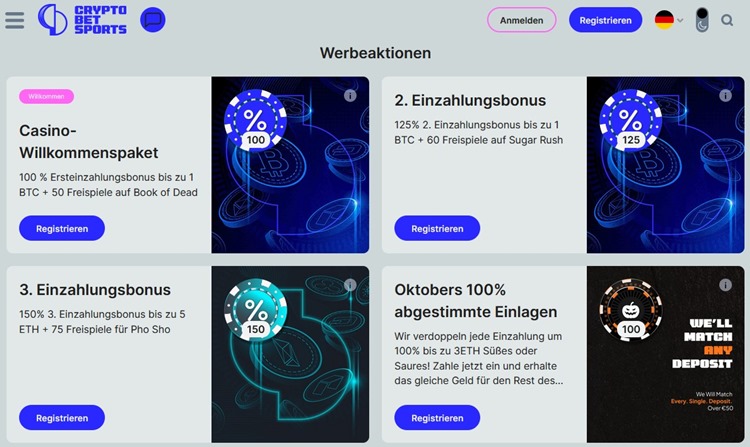 CryptoBetSports Bonus
