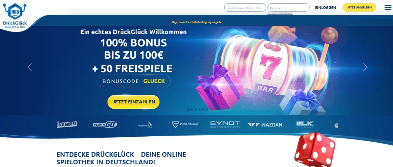 DruckGluck Jeton Online Casino
