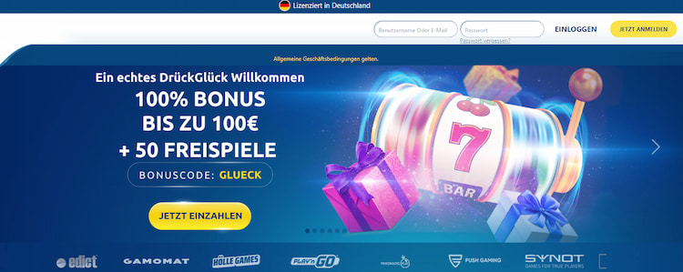 DrückGlück Seriöses Online Casino