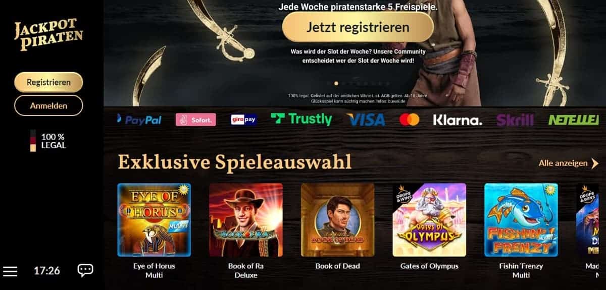 JackpotPiraten - Book of Dead Casino