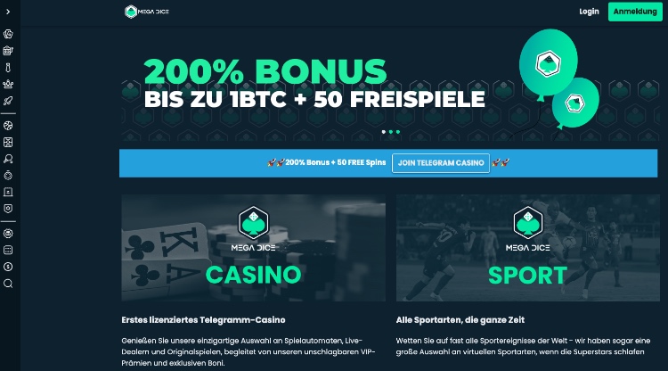 Mega Dice – Beste Telegram Bot