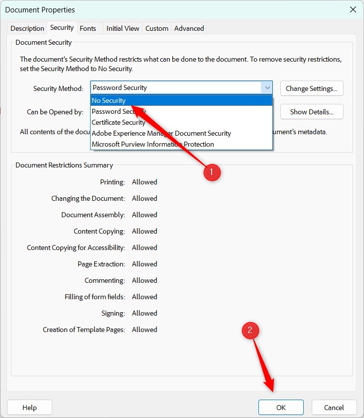 Passwort entfernen mit Adobe Acrobat Pro