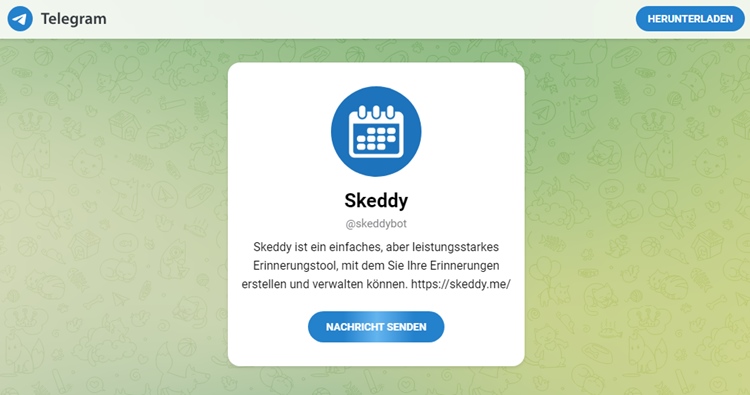Skeddy - Erinnerungs-Bot, damit Spieler nie etwas vergessen