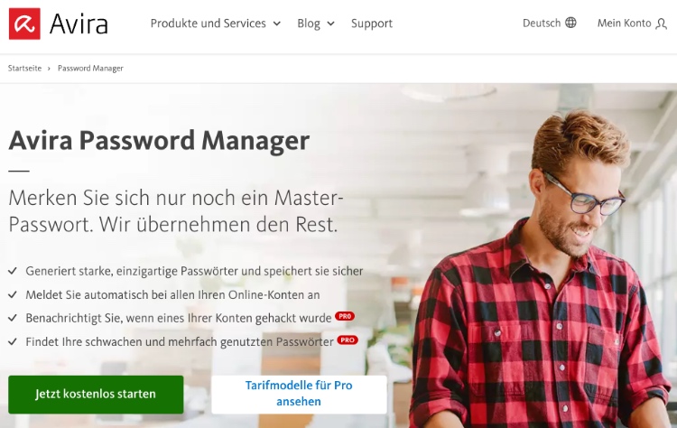 passwortmanager avira