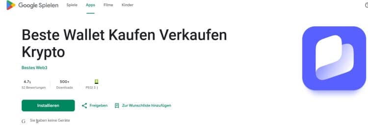 Suchen Sie die Best Wallet App