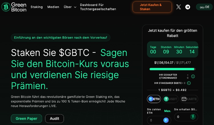 green bitcoin begrenzte kryptos