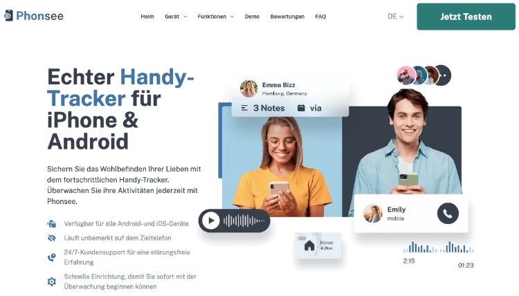 Phonsee ist eine der besten tracking apps für paare