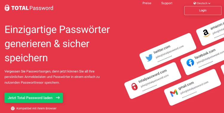 bester password manager total password