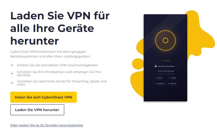 CyberGhost VPN installieren - Windows