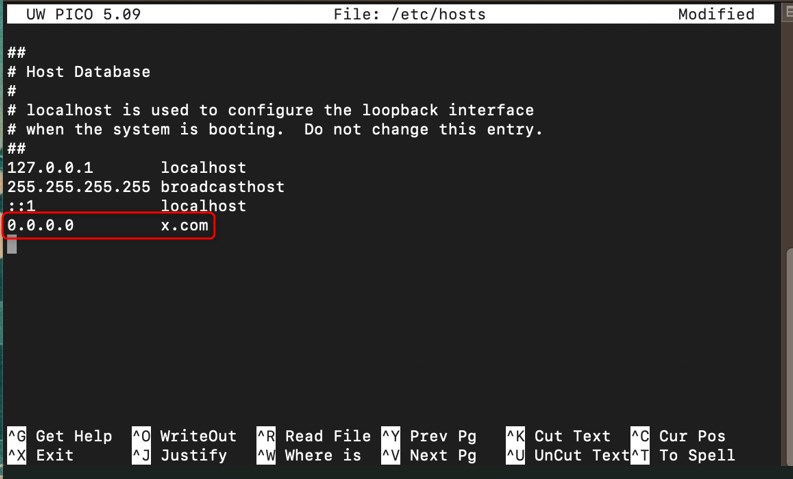 Host-Datei auf Mac bearbeiten