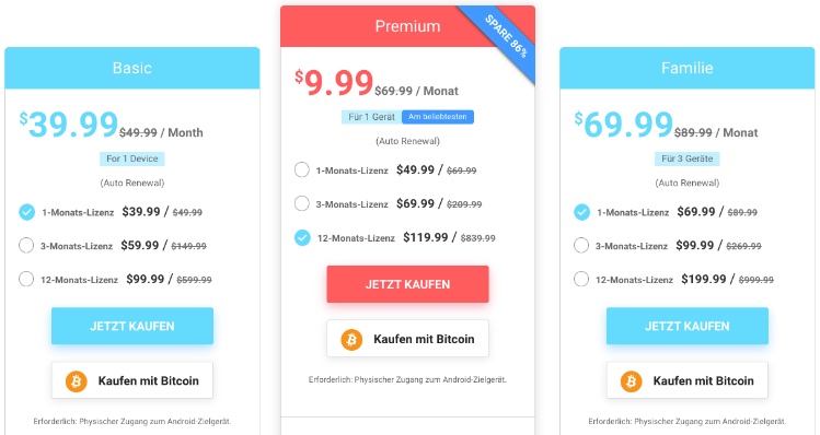 preise der geofencing app von cocospy