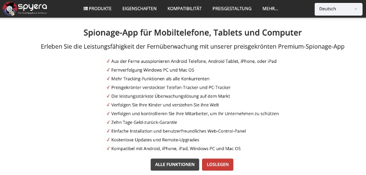 geofencing app von spyera