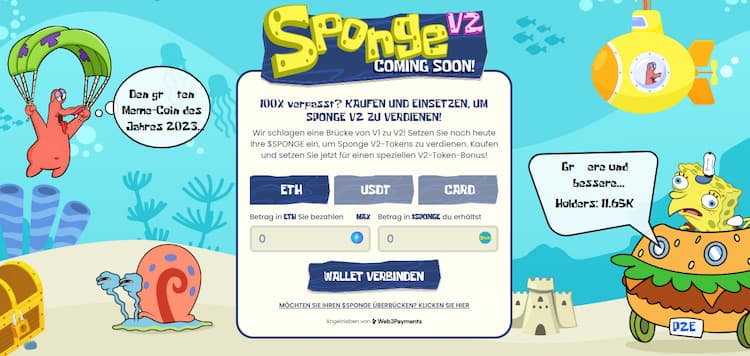 Sponge Token V2 Preis Historie