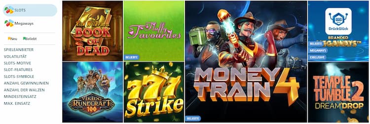 Casinos mit 1€ Einzahlung - Zugelassene Spiele
