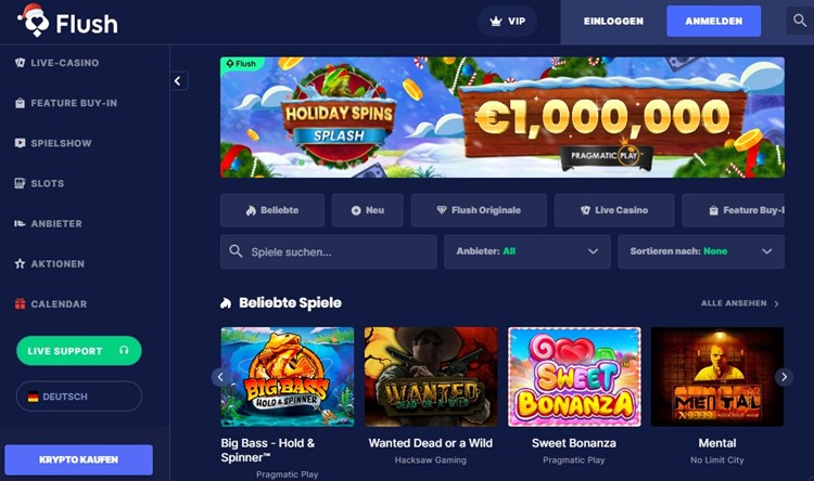 Flush Bitcoin Casino Schweiz