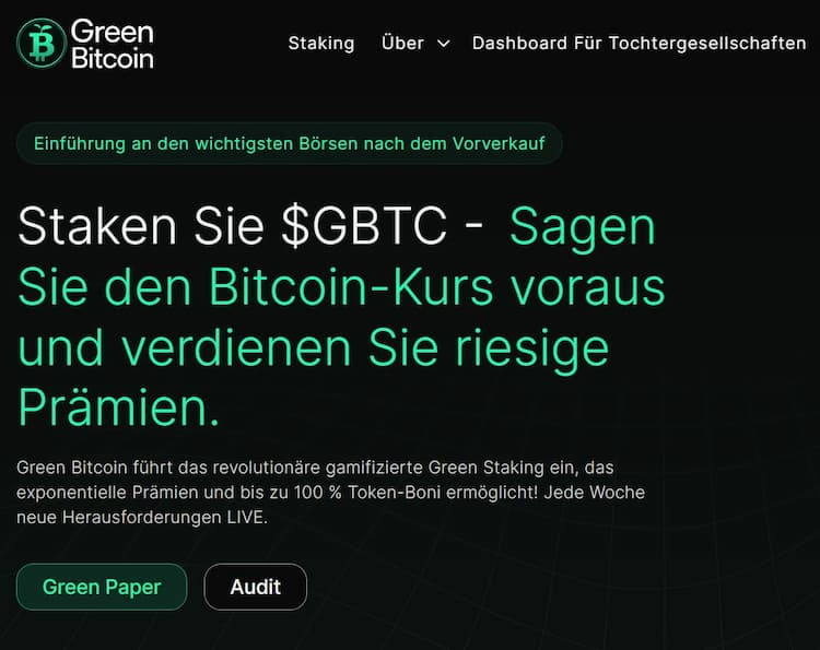 Green Bitcoin Prognose