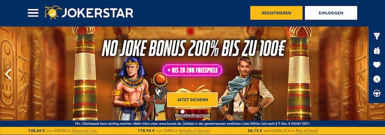 Jokerstar MiFinity Online Casino