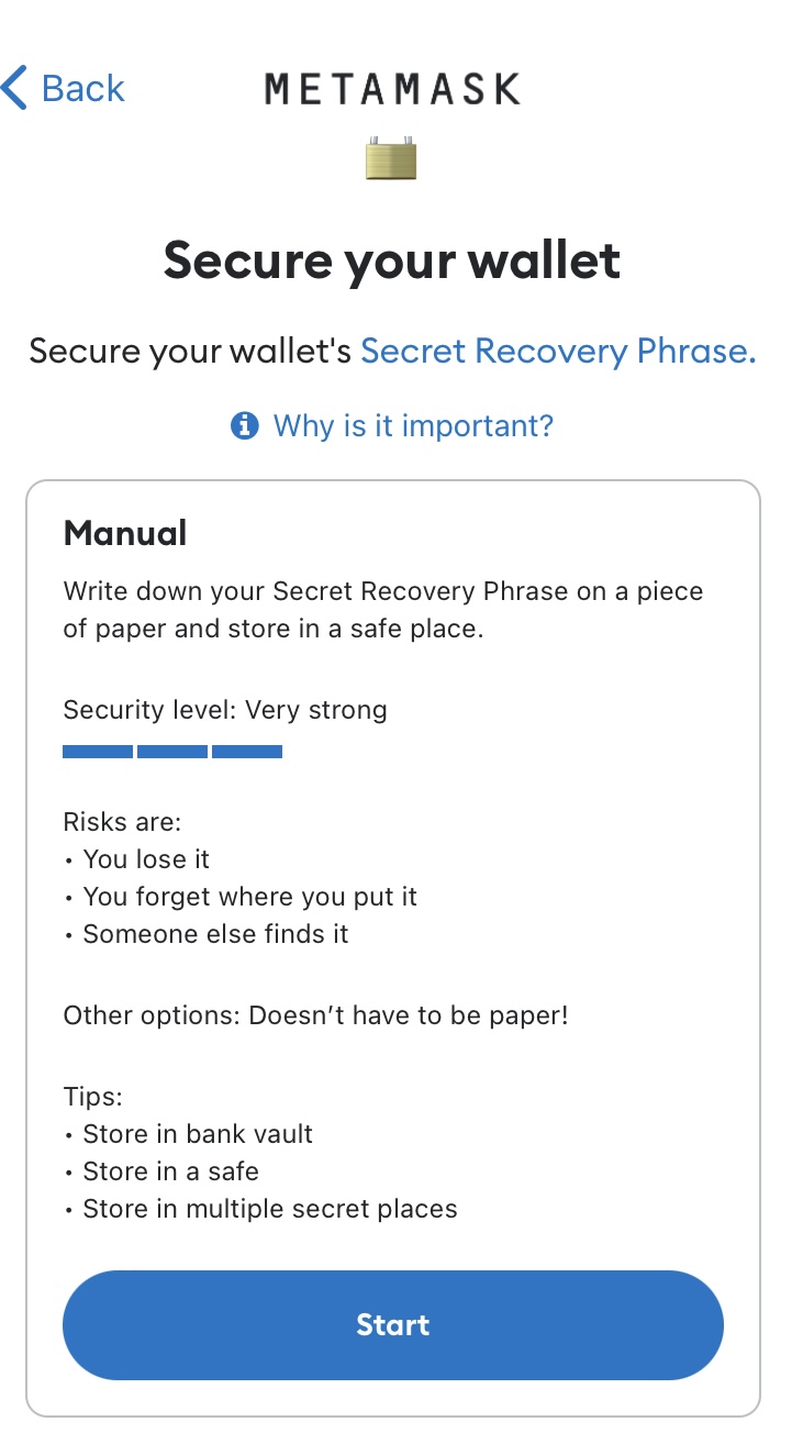 Wallet schützen MetaMask