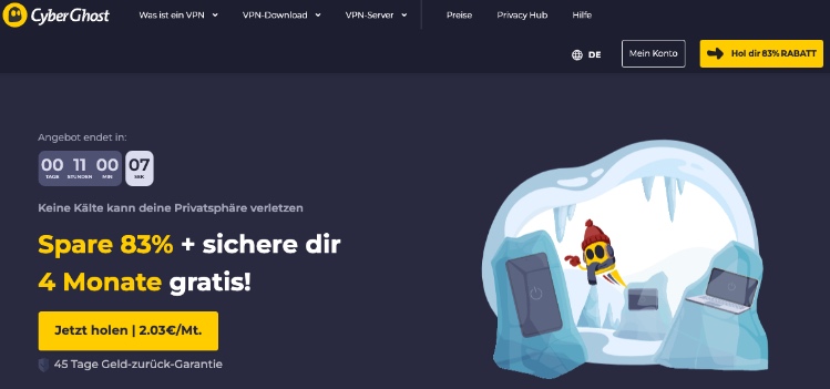 streaming vpn von cyberghost