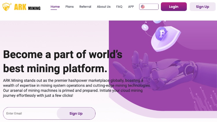 ARK Mining bitcoin mining app