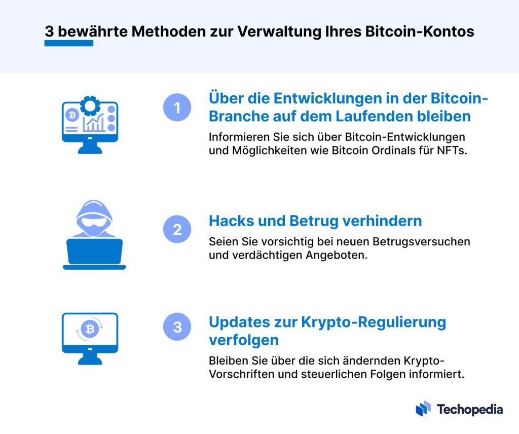 Bewährte Methoden zur Verwaltung des Bitcoin-Kontos