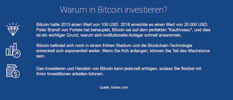 Immediate innovault bitcoin investieren