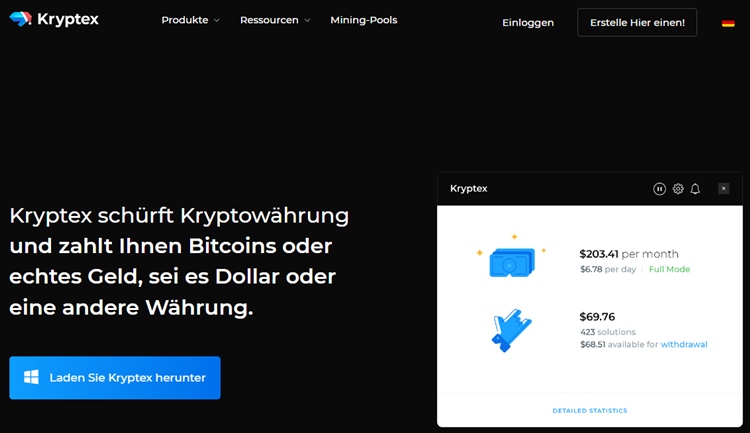 Kryptex Bitcoin Mining Apps