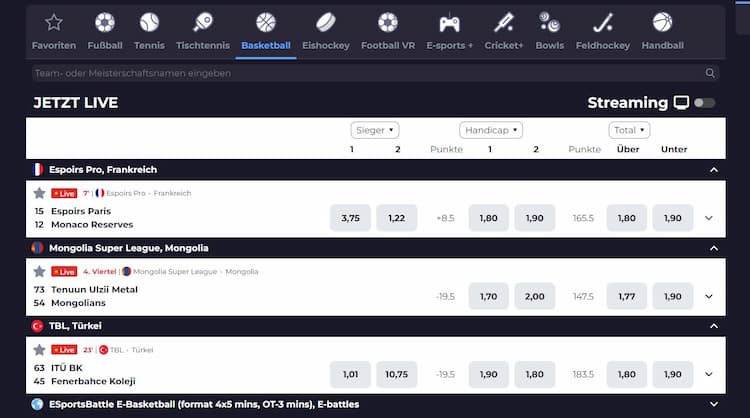 Live Wetten