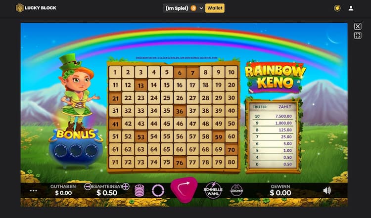 Rainbow Keno