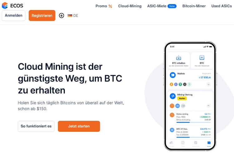 ecos bitcoin mining app