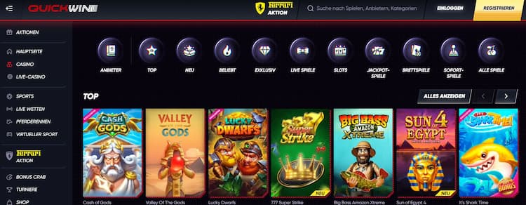 QuickWin- Beste Echtgeld Online Casino