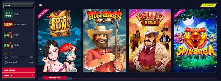 Sic Bo Online spielen