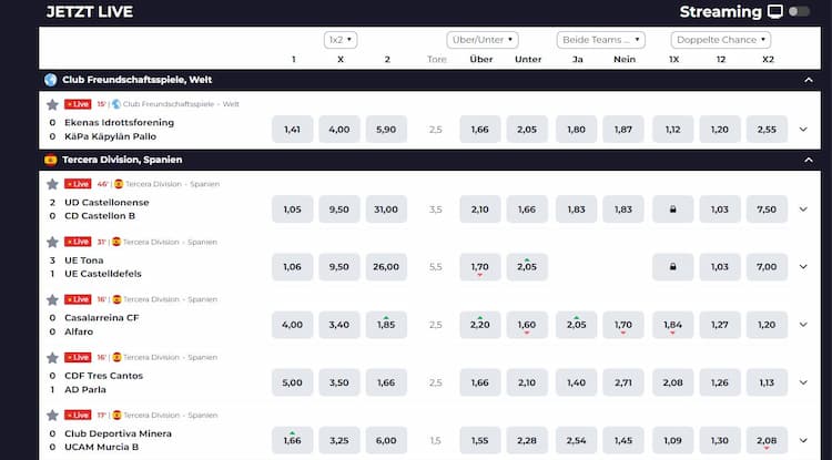 Live Wetten
